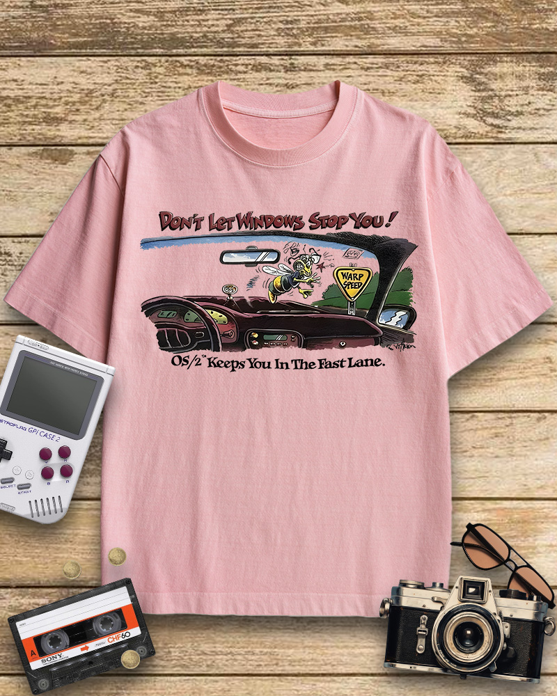 TheRetroTee Vintage OS2 Computer 1980s Cotton T-Shirt