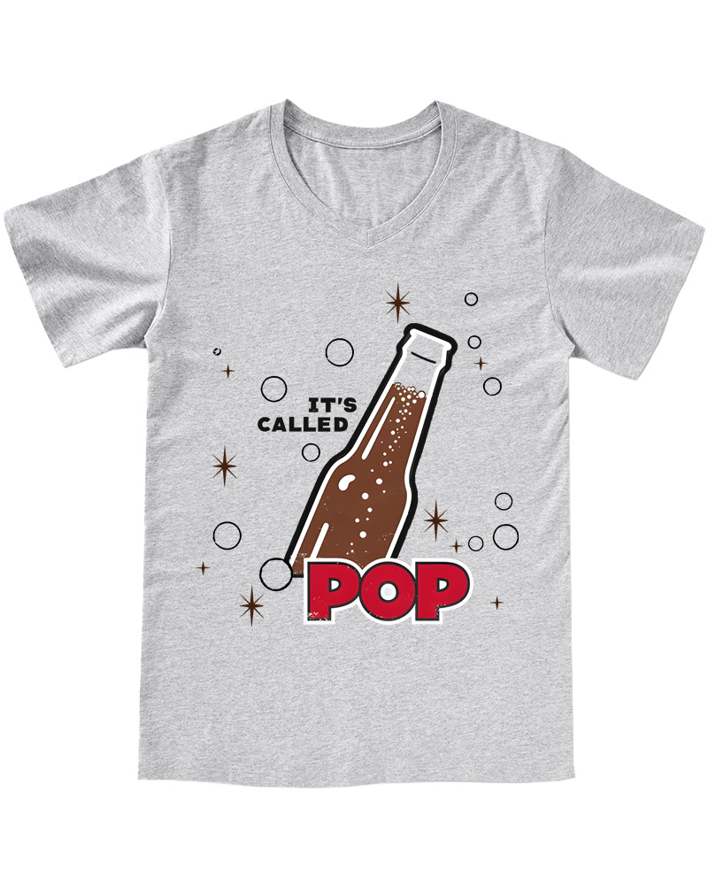 TheRetroTee It's Called Pop 1950s V-neck T-Shirt