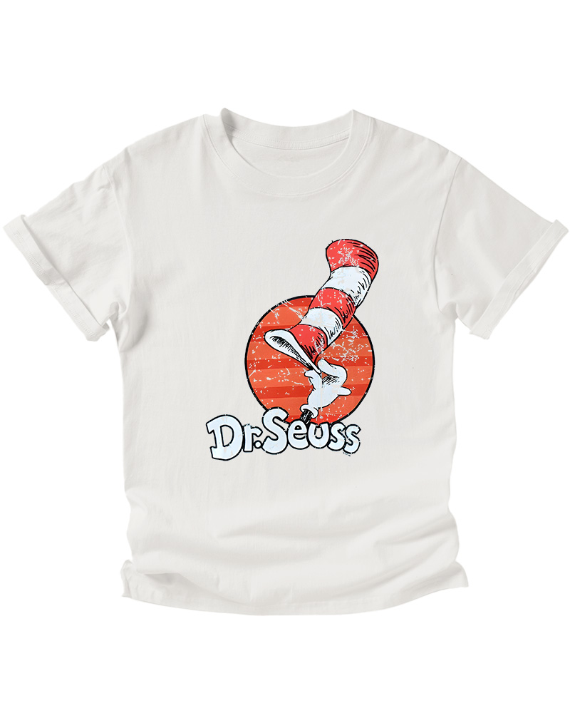 TheRetroTee Dr. Seuss Cat in the Hat 1950s Kids T-Shirt