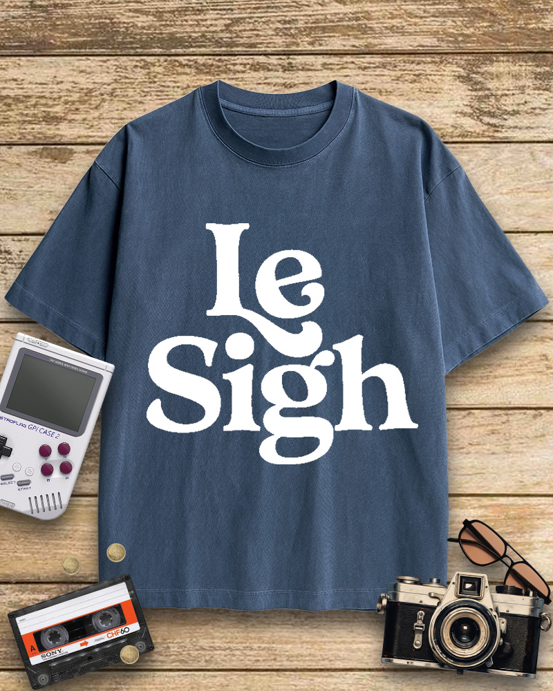 TheRetroTee Le Sigh 1970s Cotton T-Shirt