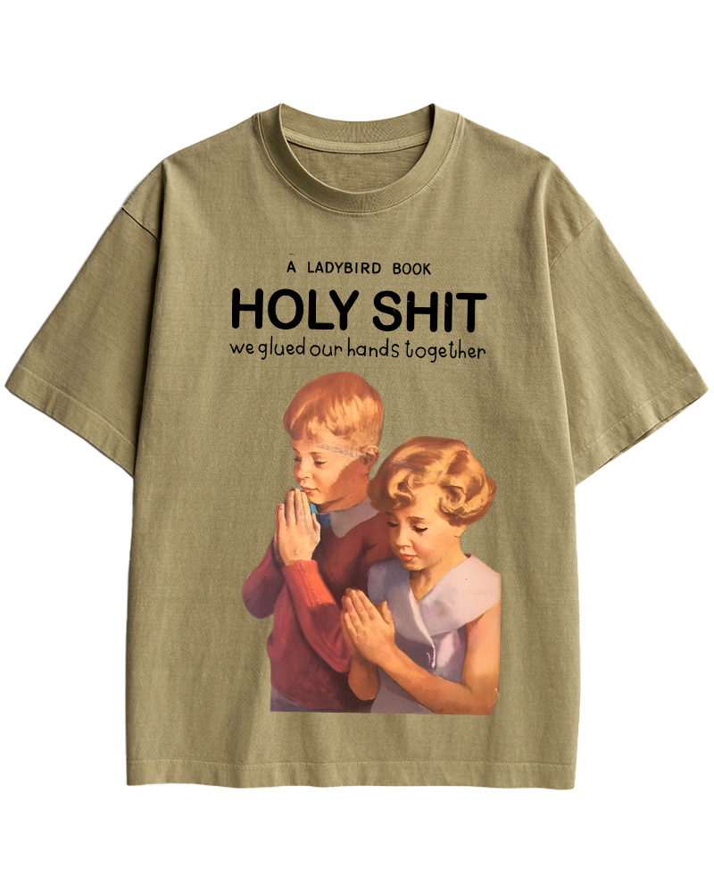 TheRetroTee Holy Shit 1950s Cotton T-Shirt
