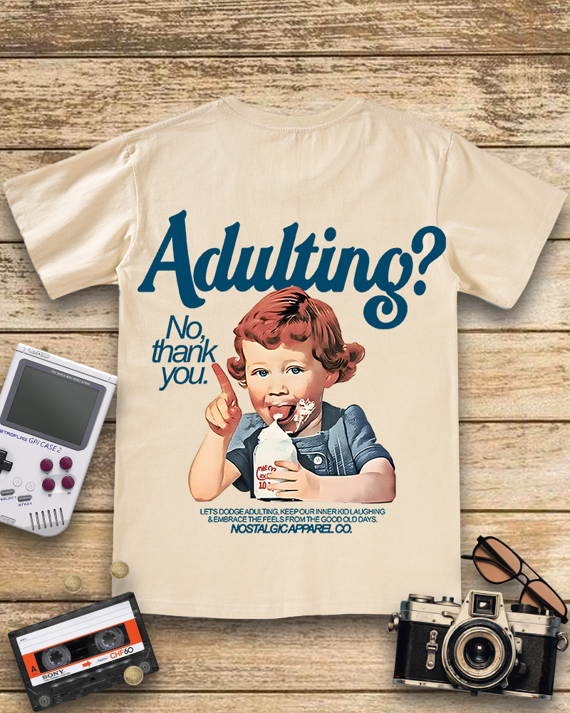 TheRetroTee Adulting No, thanks  V-neck T-Shirt