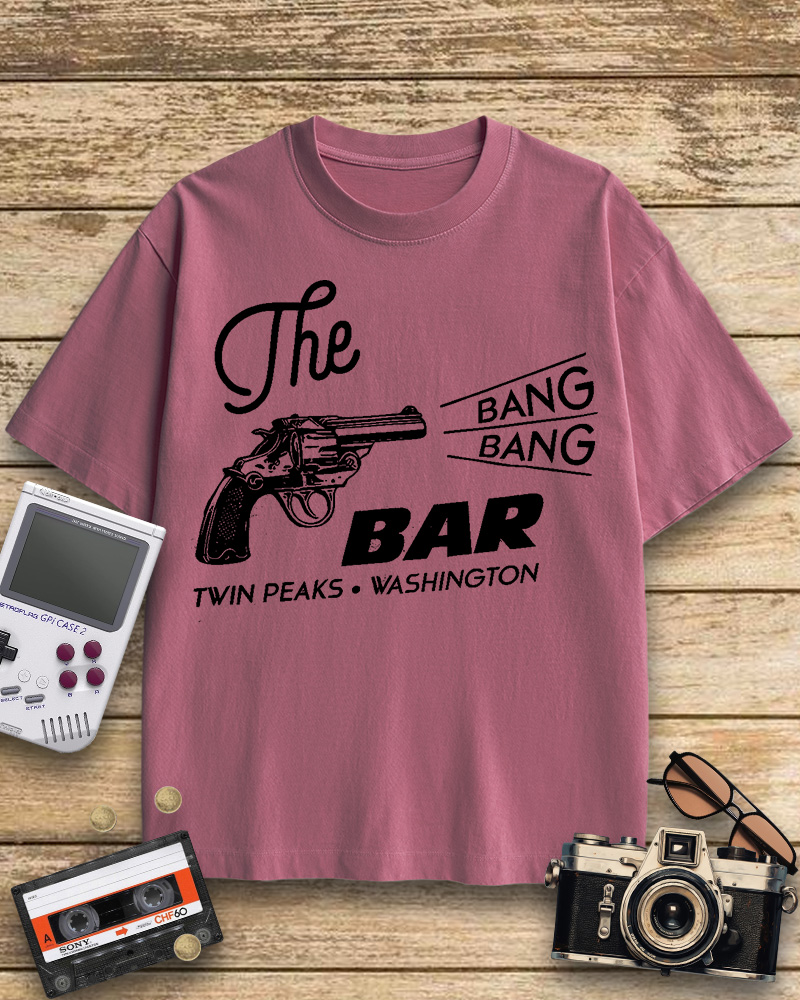 TheRetroTee Bang Bang Bar 1990s Cotton T-Shirt