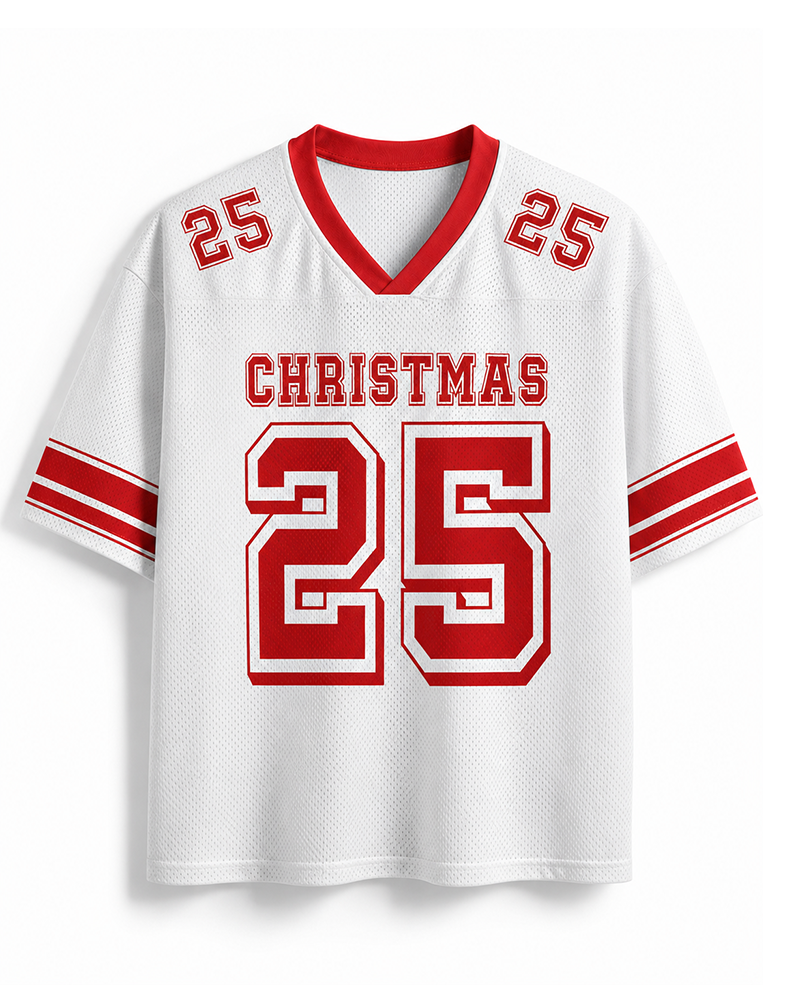 TheRetroTee Retro Christmas 25 Mesh Jersey
