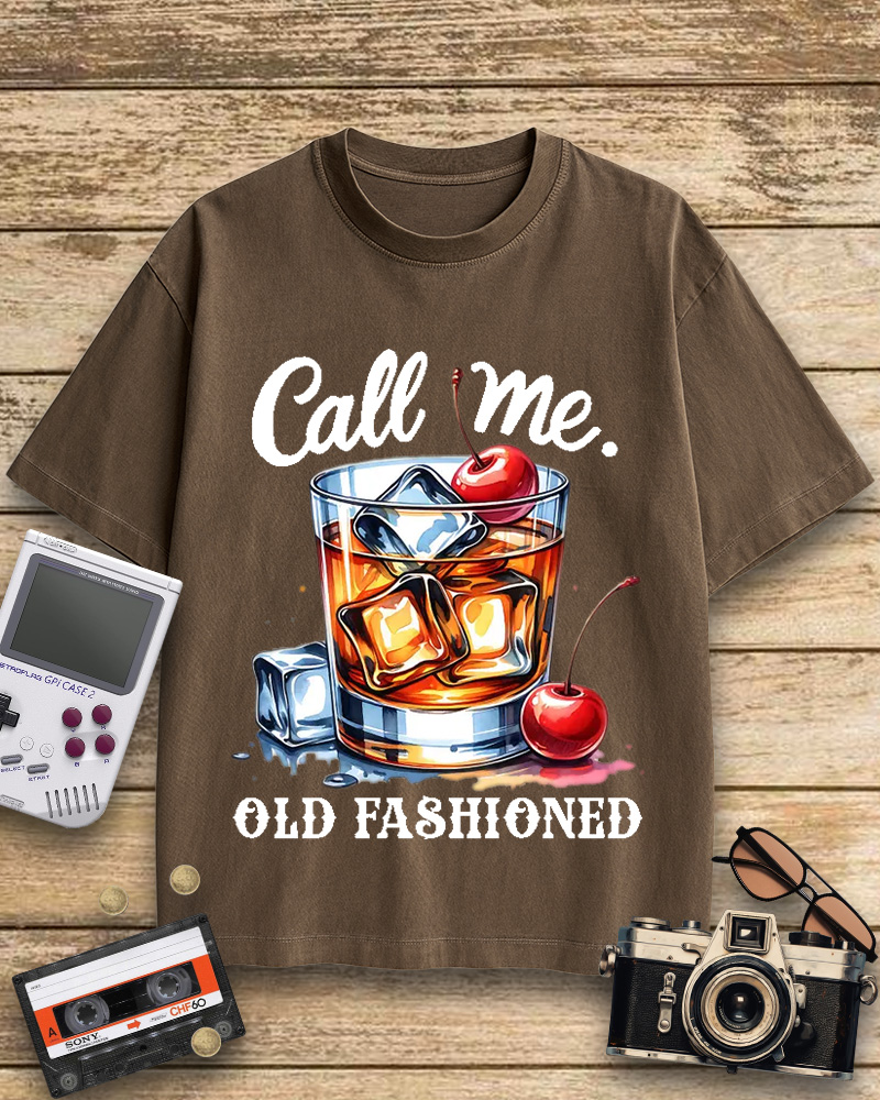 TheRetroTee Call Me Old Fashioned 1960s Cotton T-Shirt
