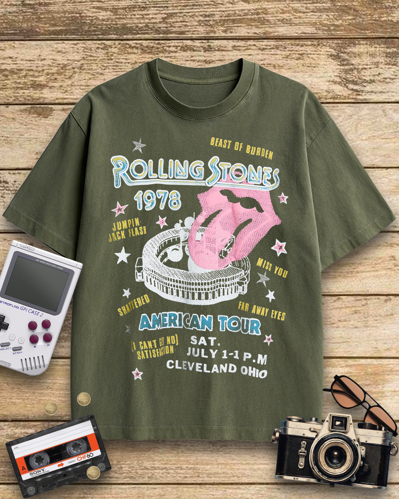 TheRetroTee Rolling Stone 1978 American Tour Nostalgic T-Shirt