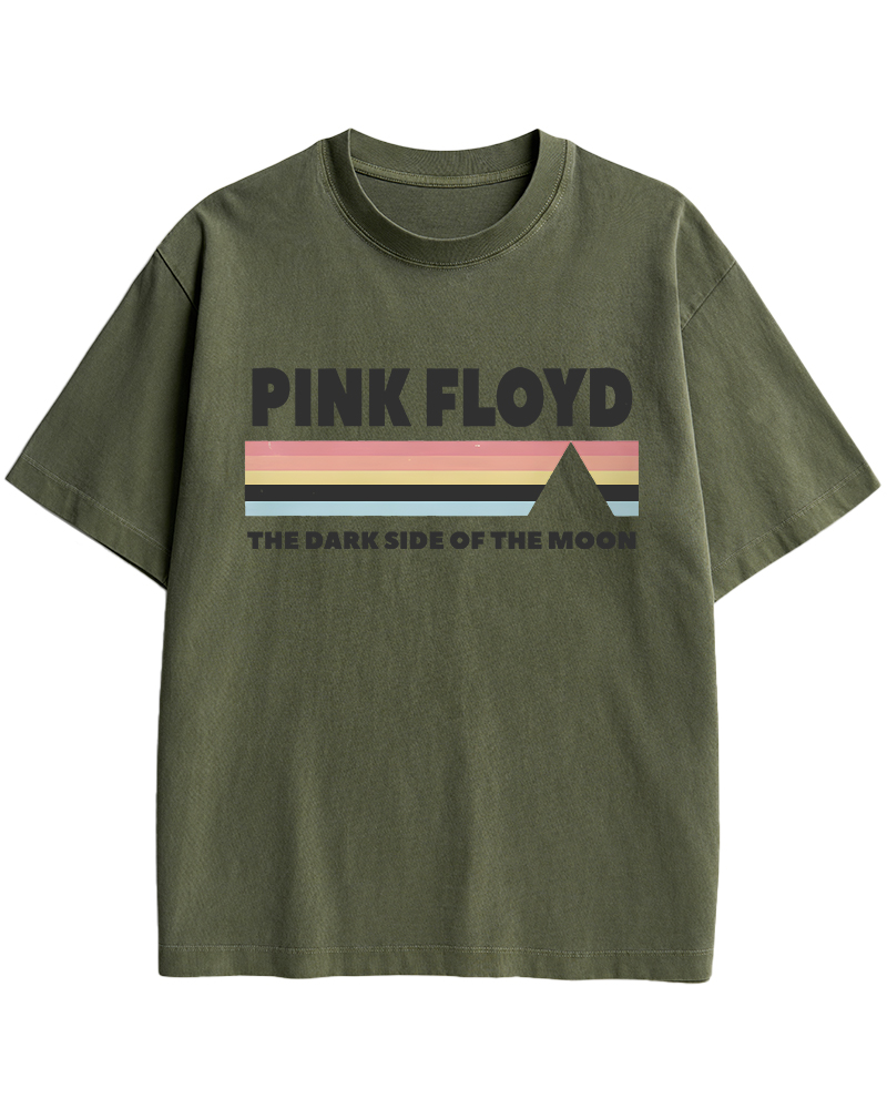 TheRetroTee Pink Floyd Dark Side of the Moon 1970s Cotton T-Shirt