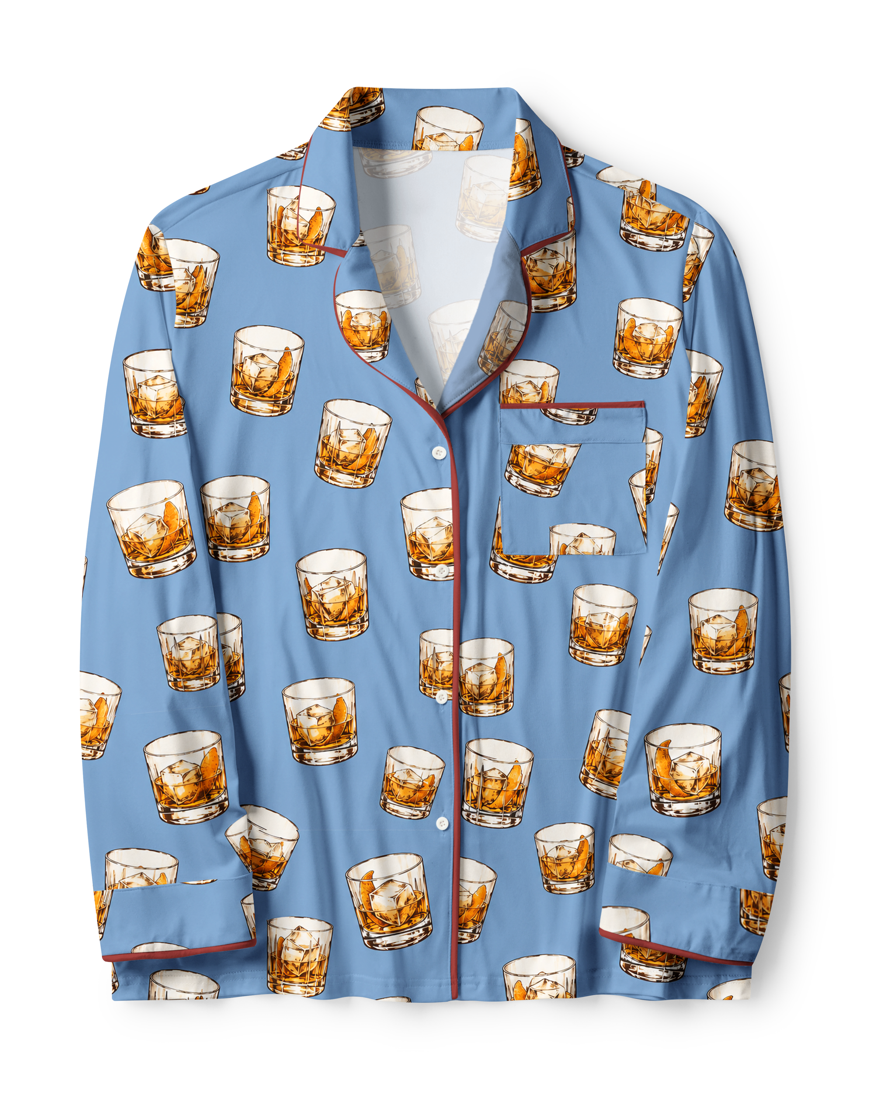 TheRetroTee Whiskey Rocks Vintage Pajama Set