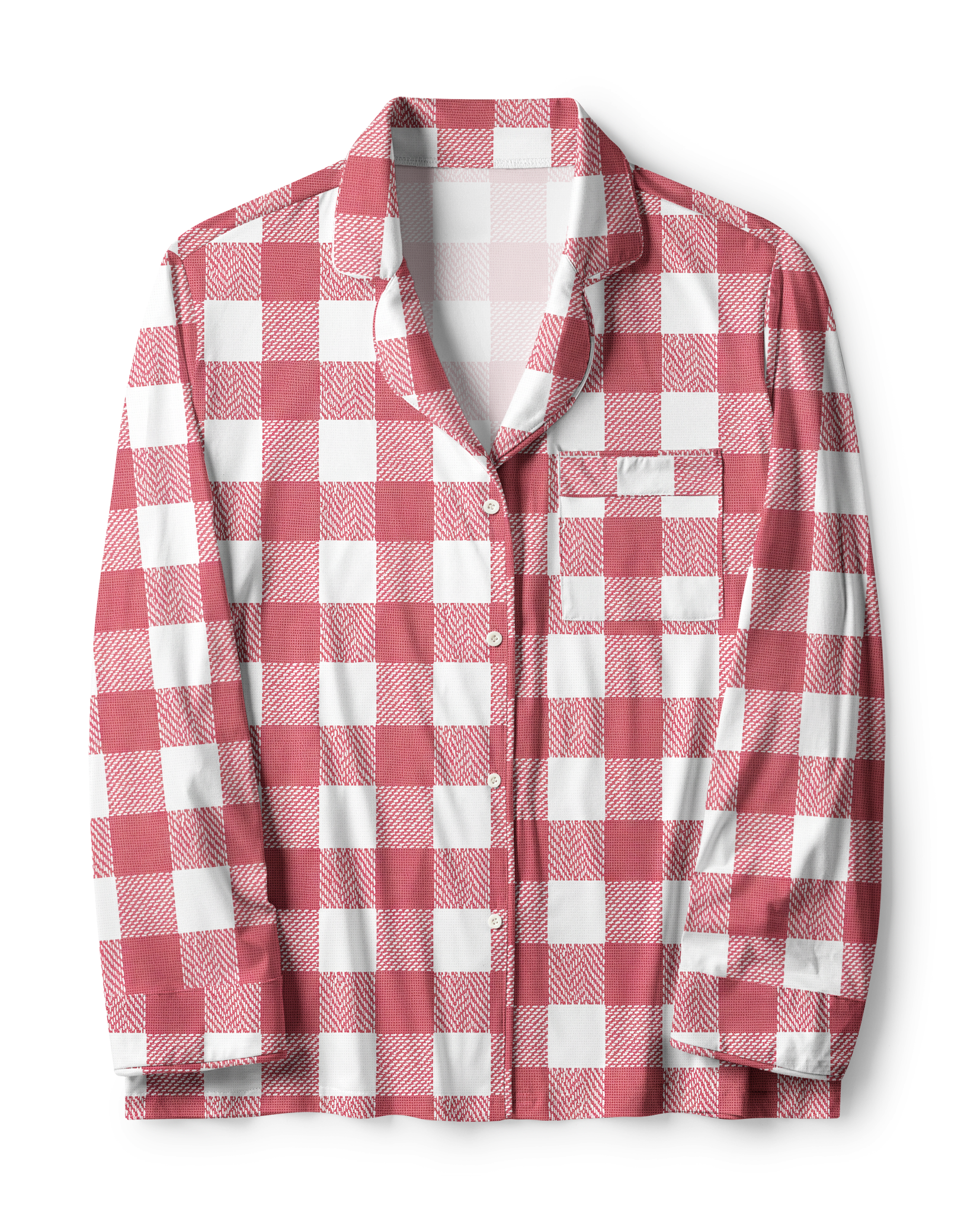 TheRetroTee Red Buffalo Check Vintage Pajama Set