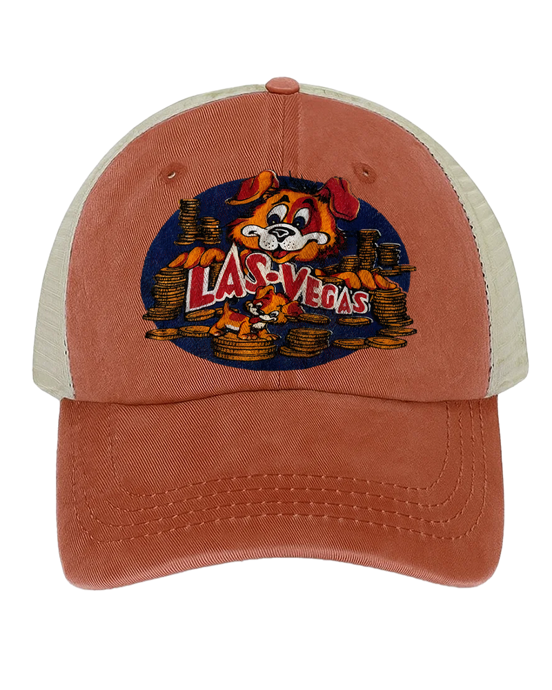 TheRetroTee Vintage 60s Las Vegas Dog Baby Trucker Hat