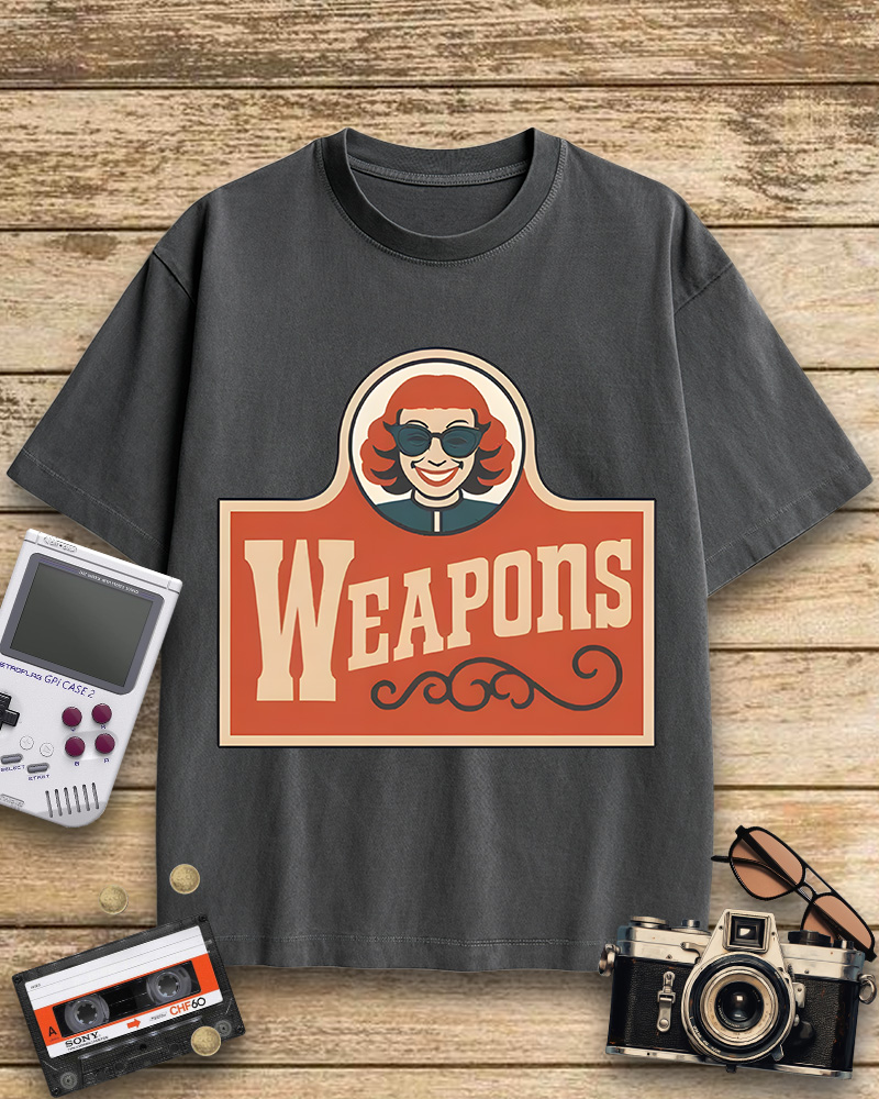 TheRetroTee Weapons Zach Cregger Wendy's 1960s Cotton T-Shirt