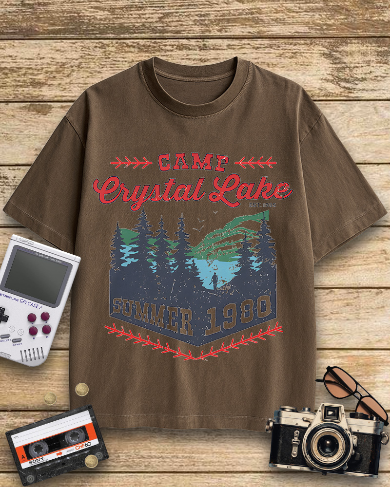 TheRetroTee Camp Crystal Lake Cotton T-Shirt