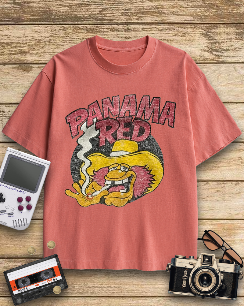 TheRetroTee Vintage Panama Red 1970s T-Shirt