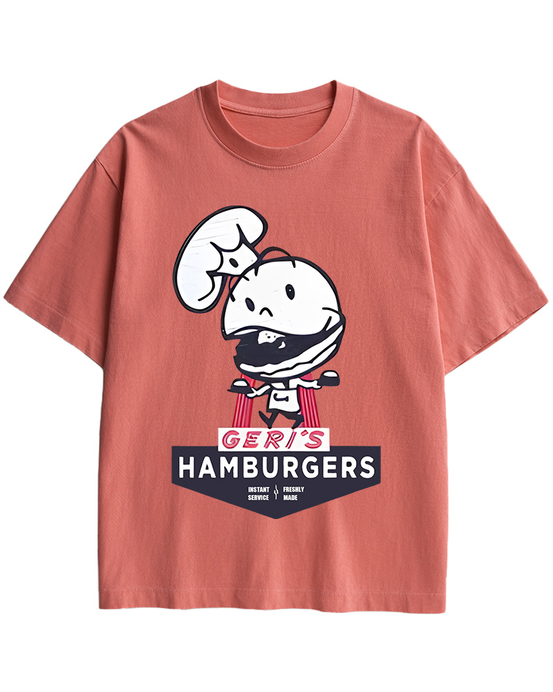 Geri's Hamburgers Rockford Unisex Retro Cotton T-Shirt