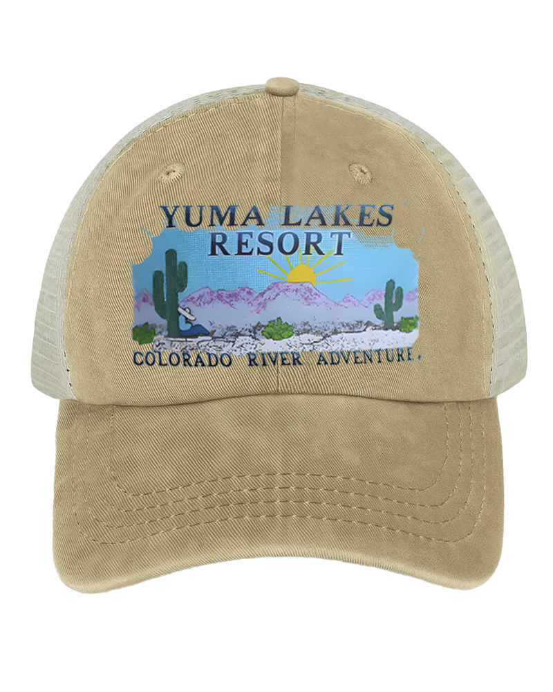 TheRetroTee 80s Yuma Lakes Resort Colorado River Trucker Hat