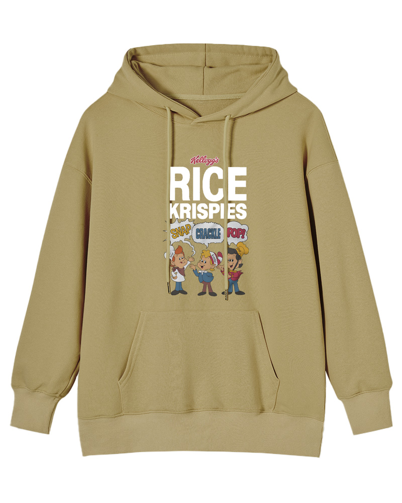TheRetroTee Rice Krispies Snap, Crackle, and Pop 1970s Cotton Hoodie