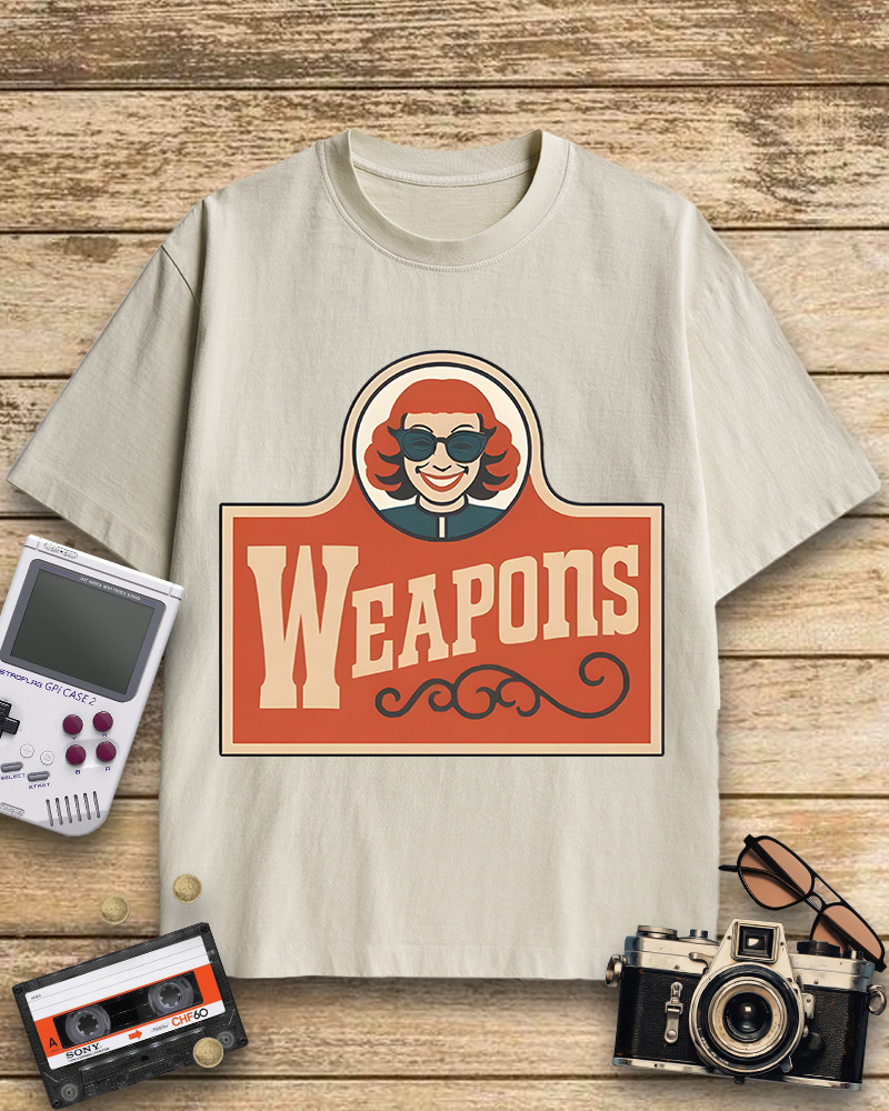TheRetroTee Weapons Zach Cregger Wendy's 1960s Cotton T-Shirt
