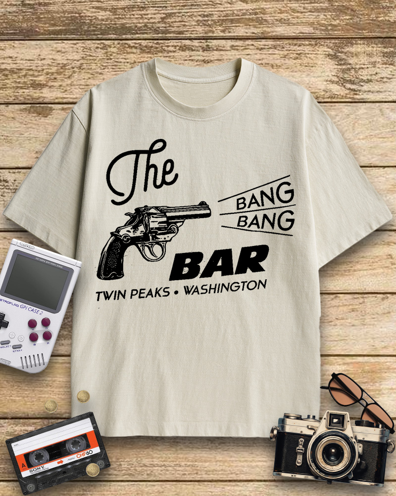 TheRetroTee Bang Bang Bar 1990s Cotton T-Shirt