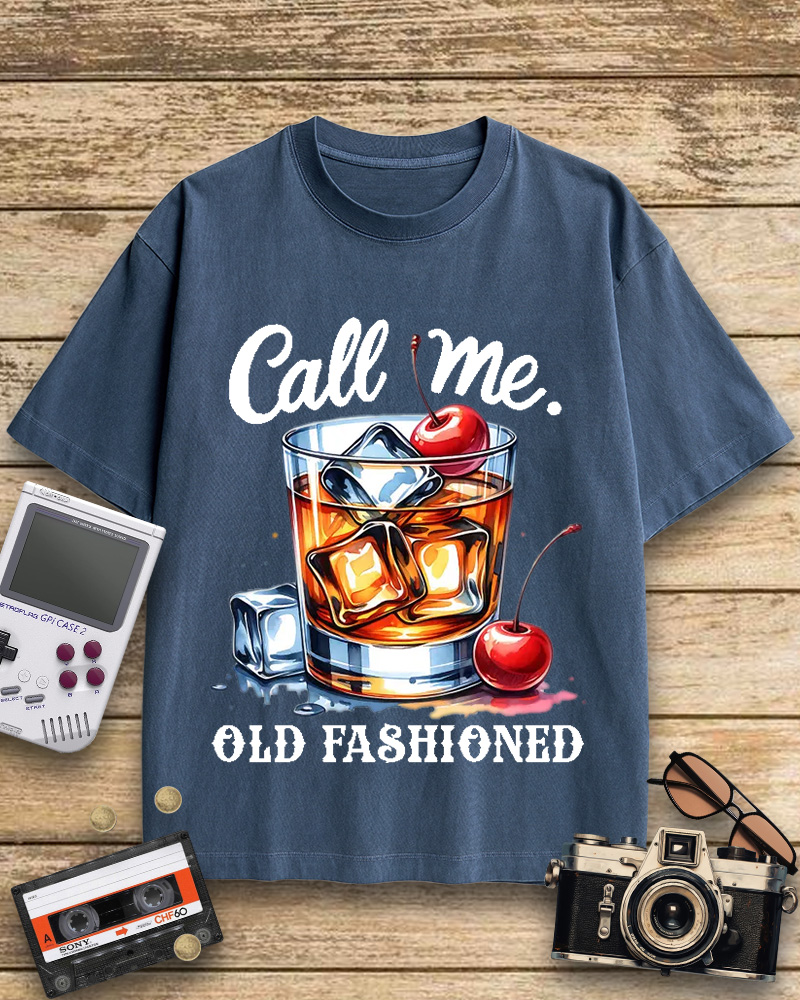 TheRetroTee Call Me Old Fashioned 1960s Cotton T-Shirt