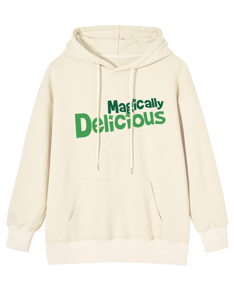 TheRetroTee Magically Delicious Juniors 1970s Cotton Hoodie