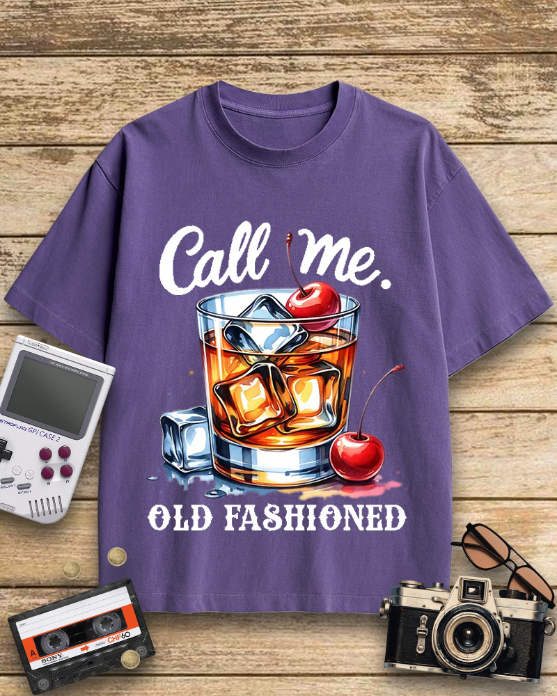 TheRetroTee Call Me Old Fashioned 1960s Cotton T-Shirt