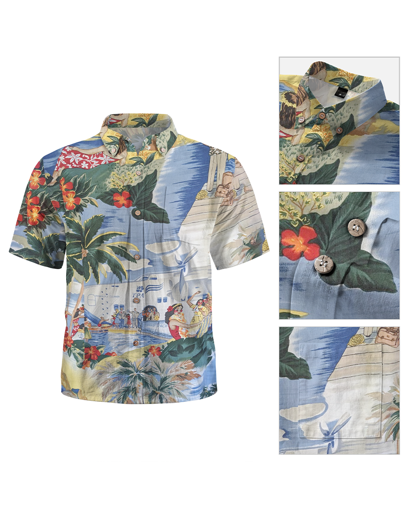 TheRetroTee Transpacific 40's Hawaiian Shirt