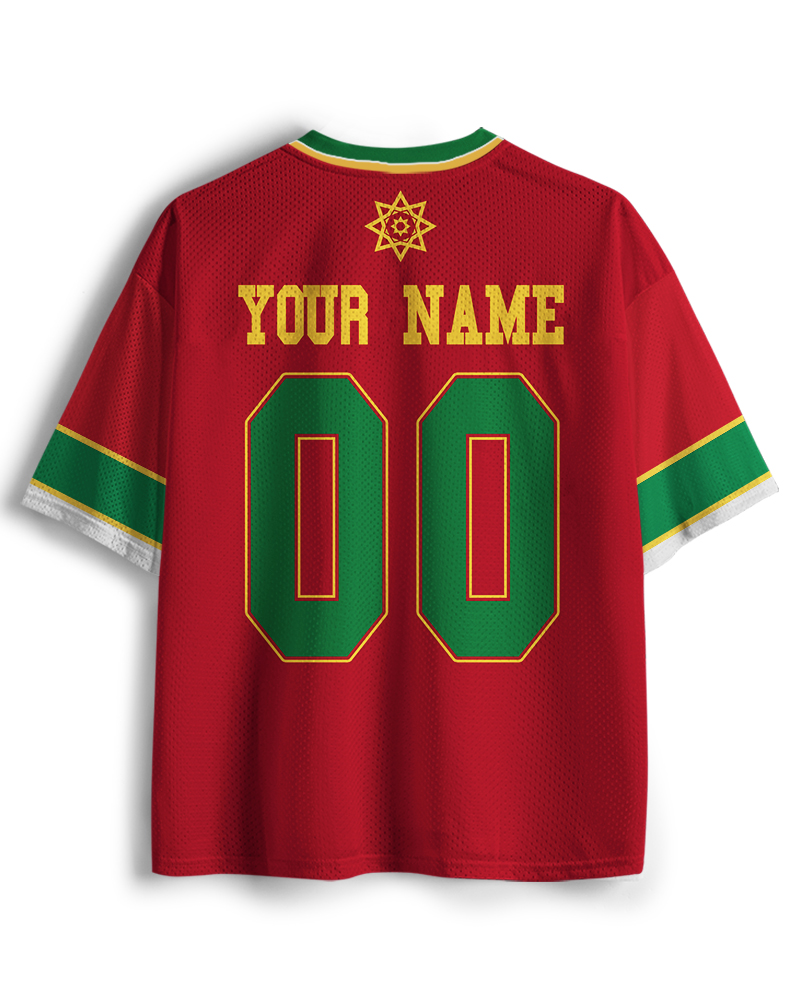 TheRetroTee Portugal Soccer Fan Personalized Mesh Jersey
