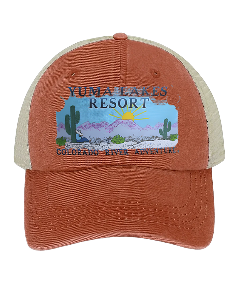 TheRetroTee 80s Yuma Lakes Resort Colorado River Trucker Hat