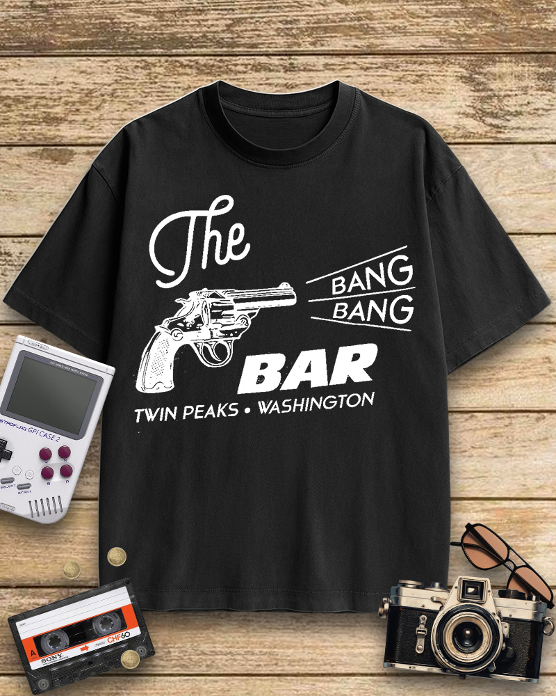 TheRetroTee Bang Bang Bar 1990s Cotton T-Shirt