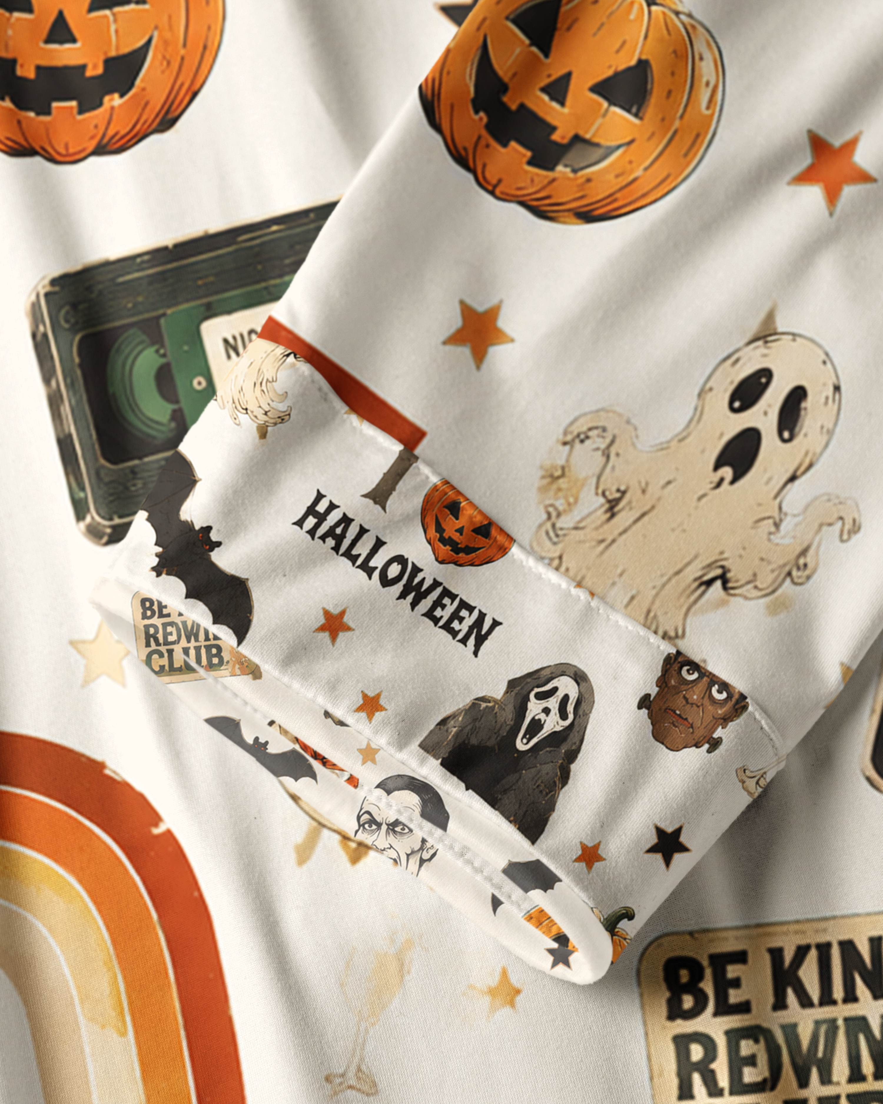TheRetroTee Horror Movie Club Vintage Pajama Set
