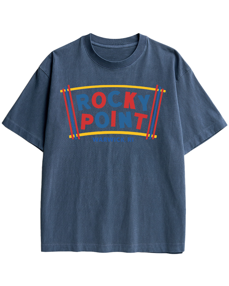 TheRetroTee Rocky Point 1980s Cotton T-Shirt