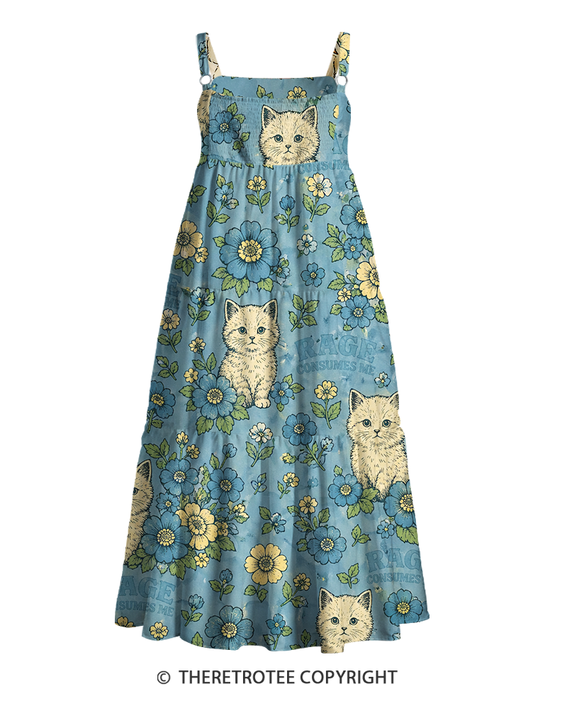 TheRetroTee ——  Vintage Straps Maxi Dress