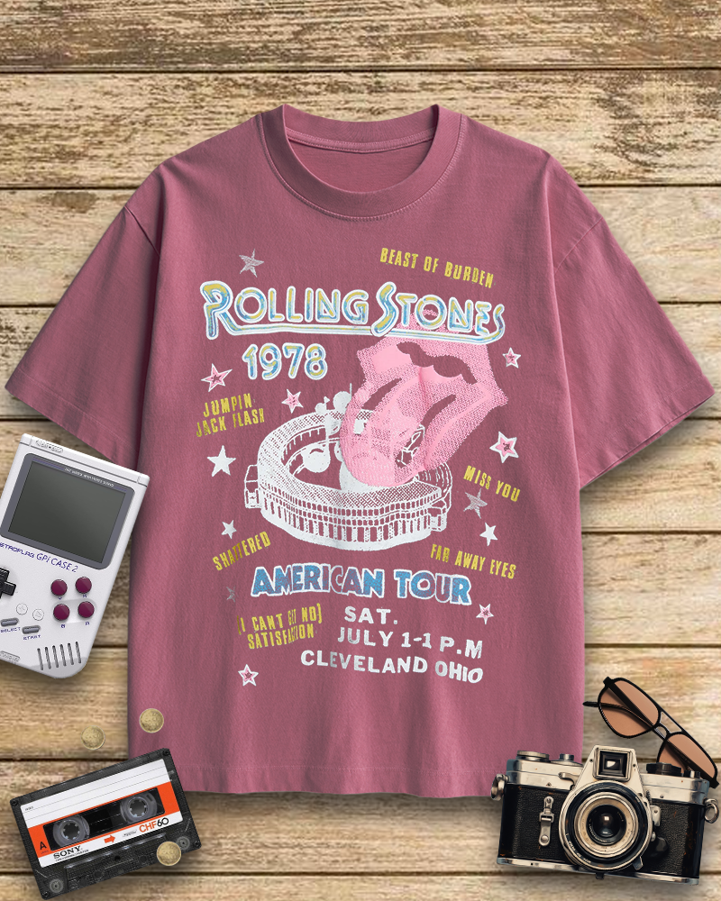 TheRetroTee Rolling Stone 1978 American Tour Nostalgic T-Shirt