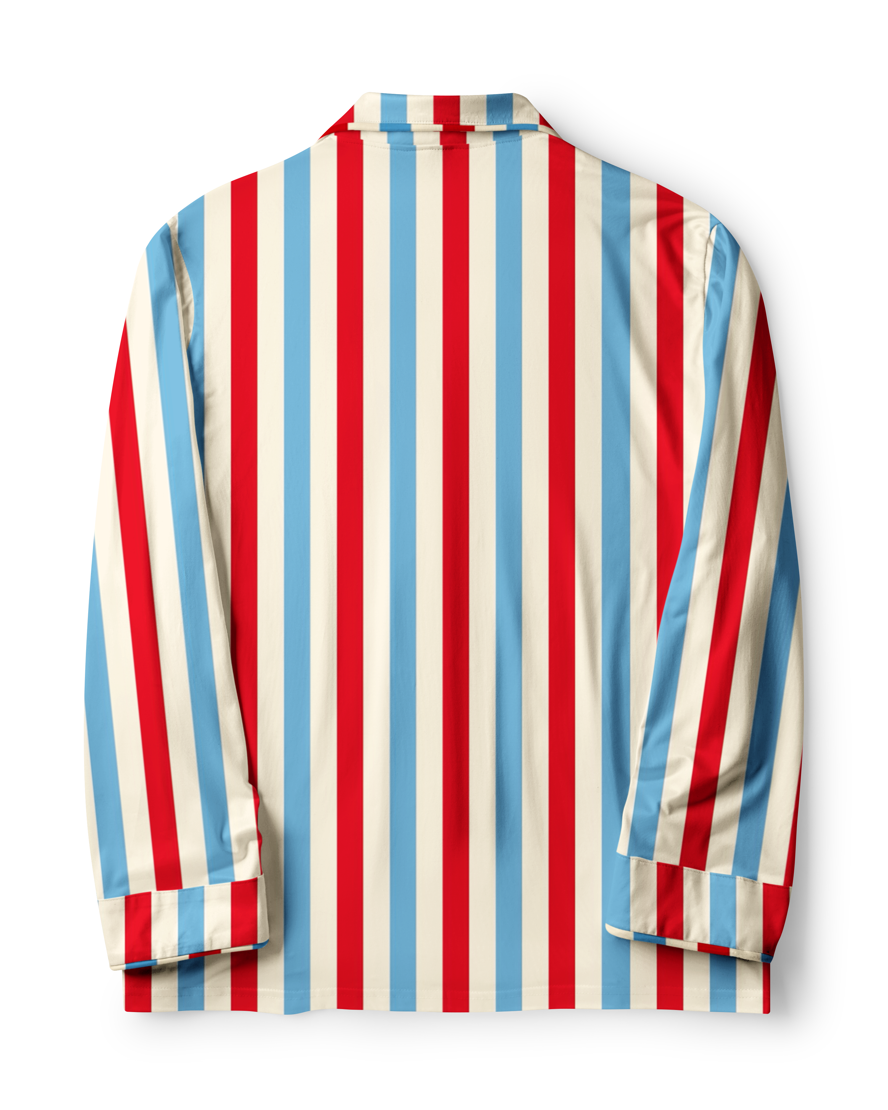 TheRetroTee Red Blue Stripe Vintage Pajama Set