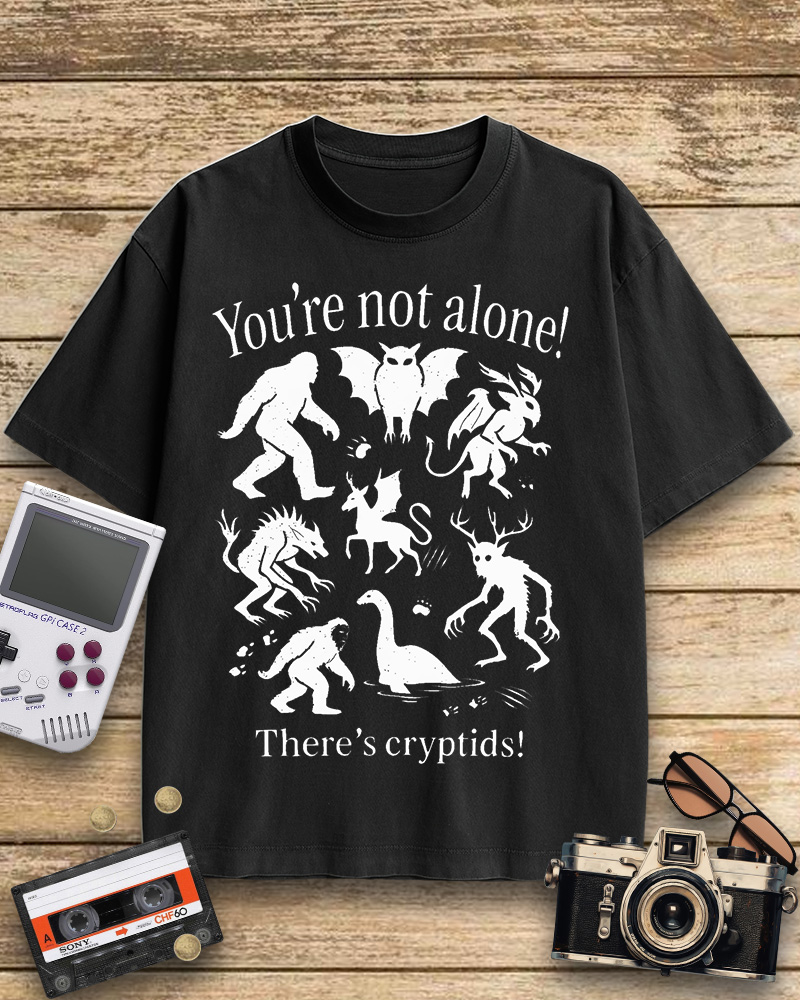 TheRetroTee Cryptid 2000s Cotton T-Shirt