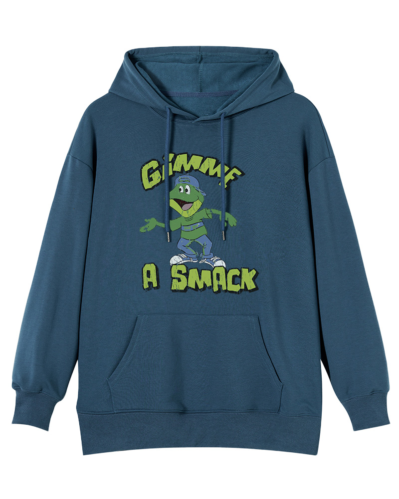 TheRetroTee Gimme A Smack Soft Adult Cotton Hoodie