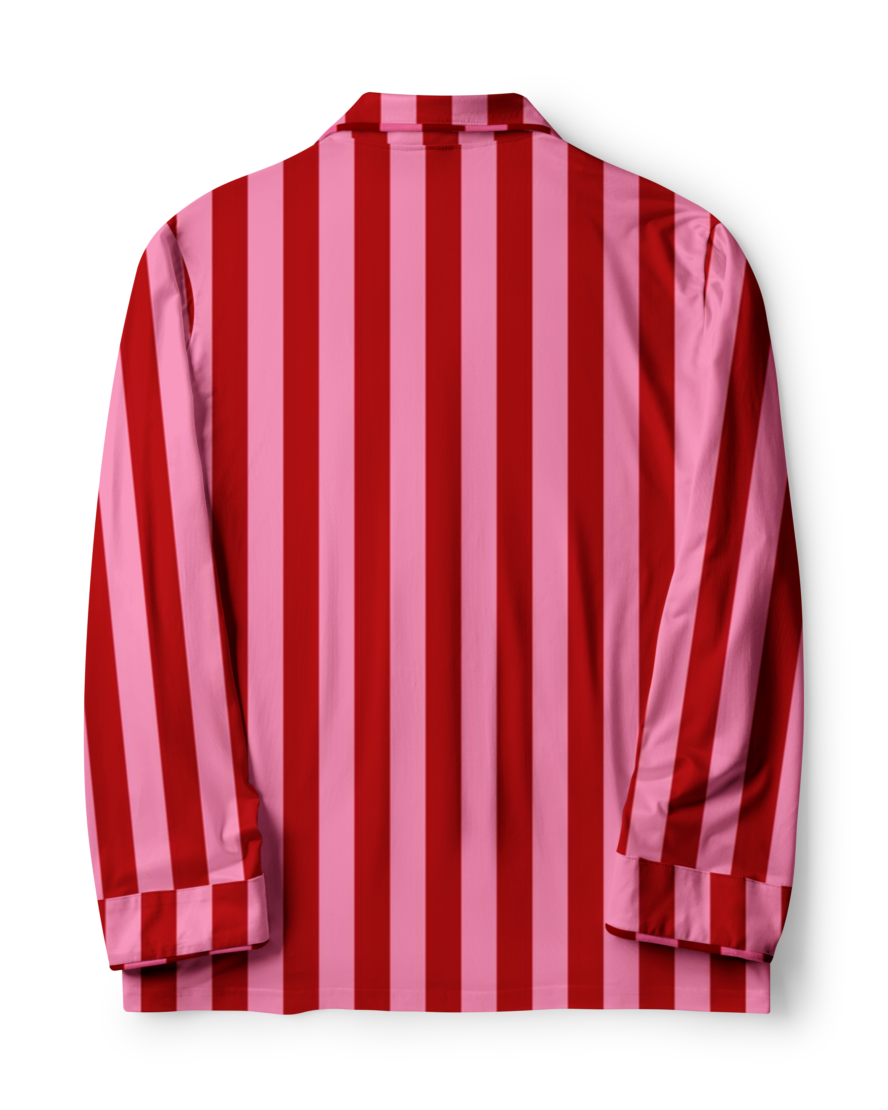 TheRetroTee Pink Red Candy Stripe Vintage Pajama Set