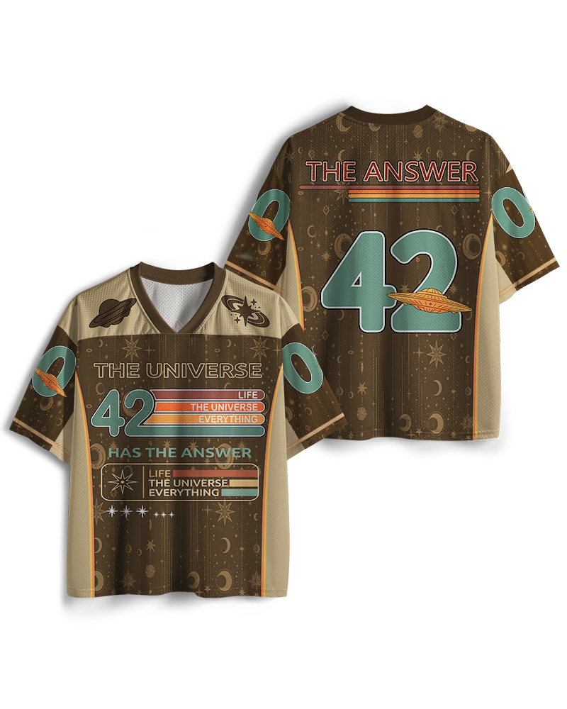 TheRetroTee The Meaning of Life Mesh Jersey