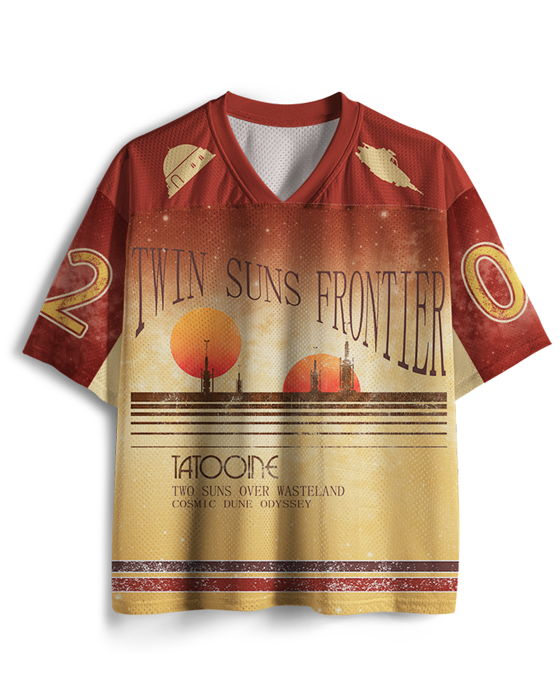 TheRetroTee Galaxy 1980s Mesh Jersey