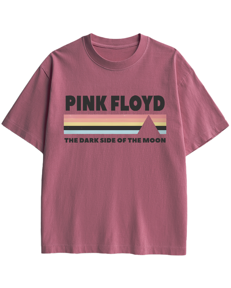 TheRetroTee Pink Floyd Dark Side of the Moon 1970s Cotton T-Shirt