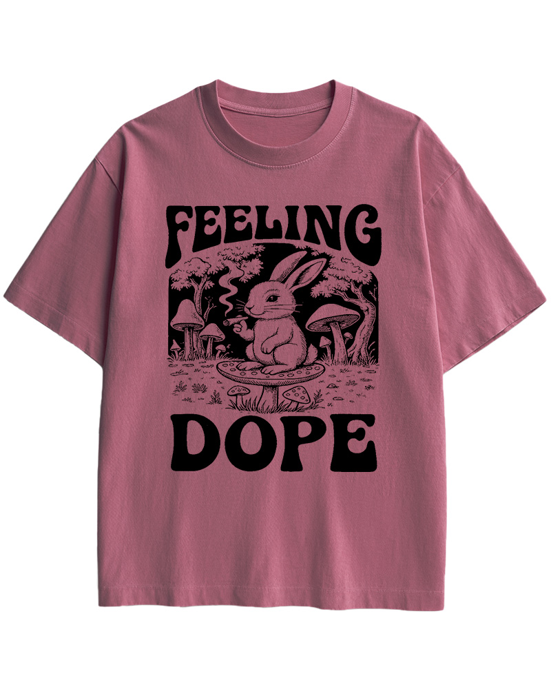 TheRetroTee Feeling Dope Cottagecore Cotton T-Shirt