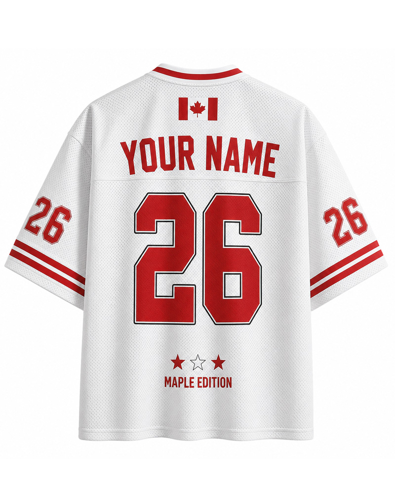 TheRetroTee Custom Canada Soccer Mesh Jersey