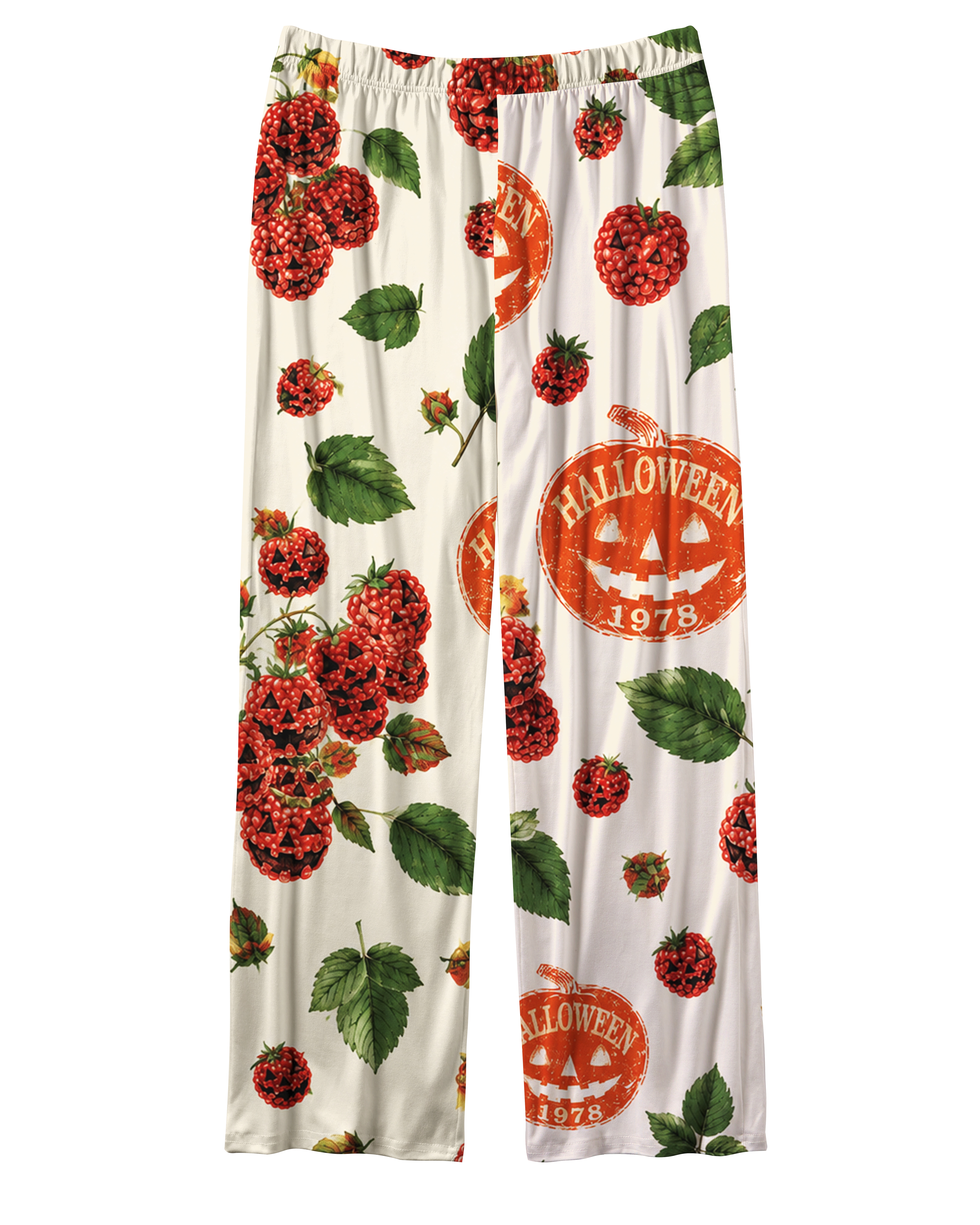 TheRetroTee Raspberry Halloween Vintage Pajama Set