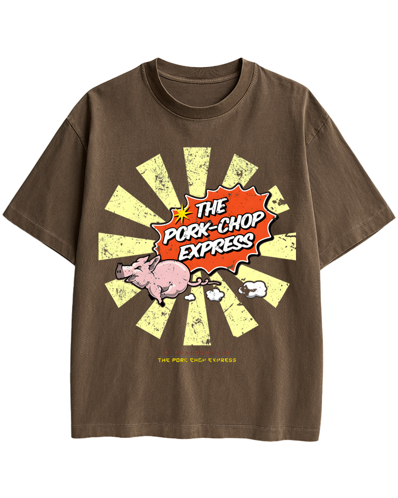 TheRetroTee Retro Humor and Express Graphic Pin-up Cotton T-Shirt