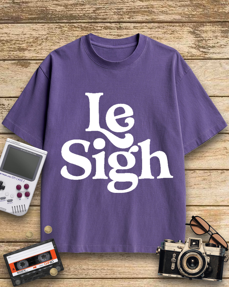 TheRetroTee Le Sigh 1970s Cotton T-Shirt