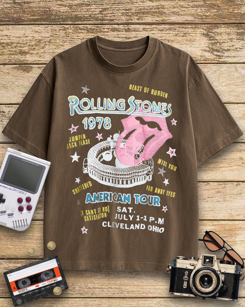 TheRetroTee Rolling Stone 1978 American Tour Nostalgic T-Shirt