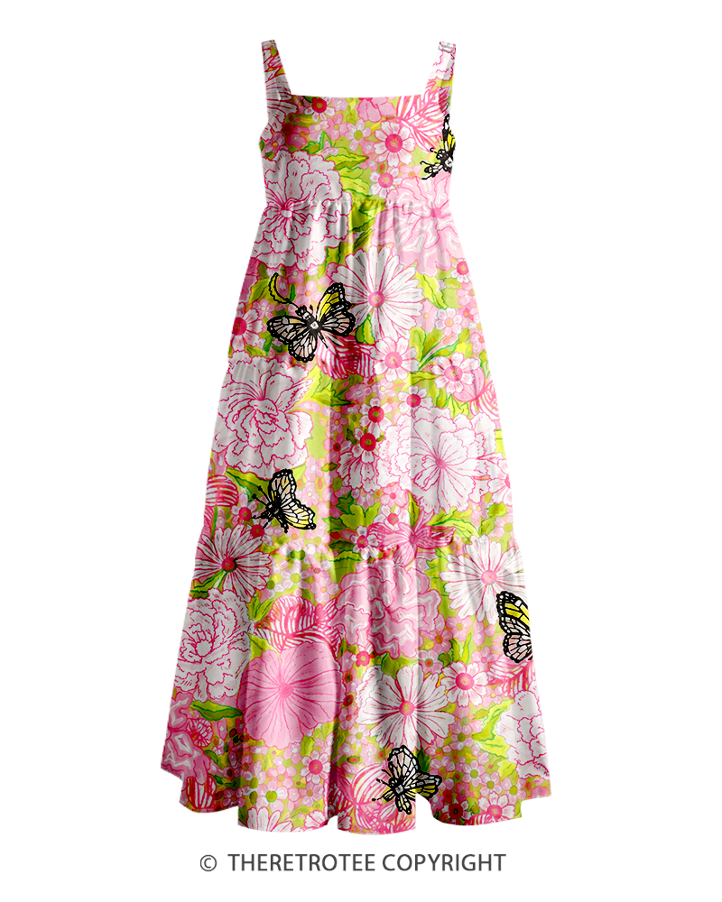 TheRetroTee ——  Vintage Straps Maxi Dress