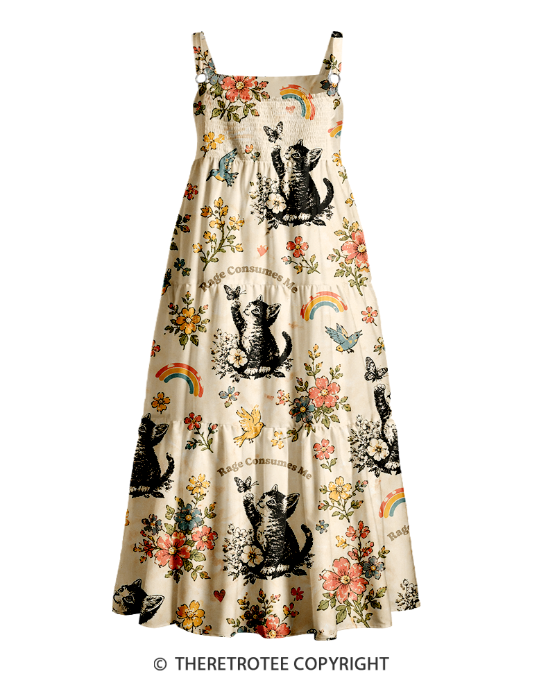 TheRetroTee ——  Vintage Straps Maxi Dress