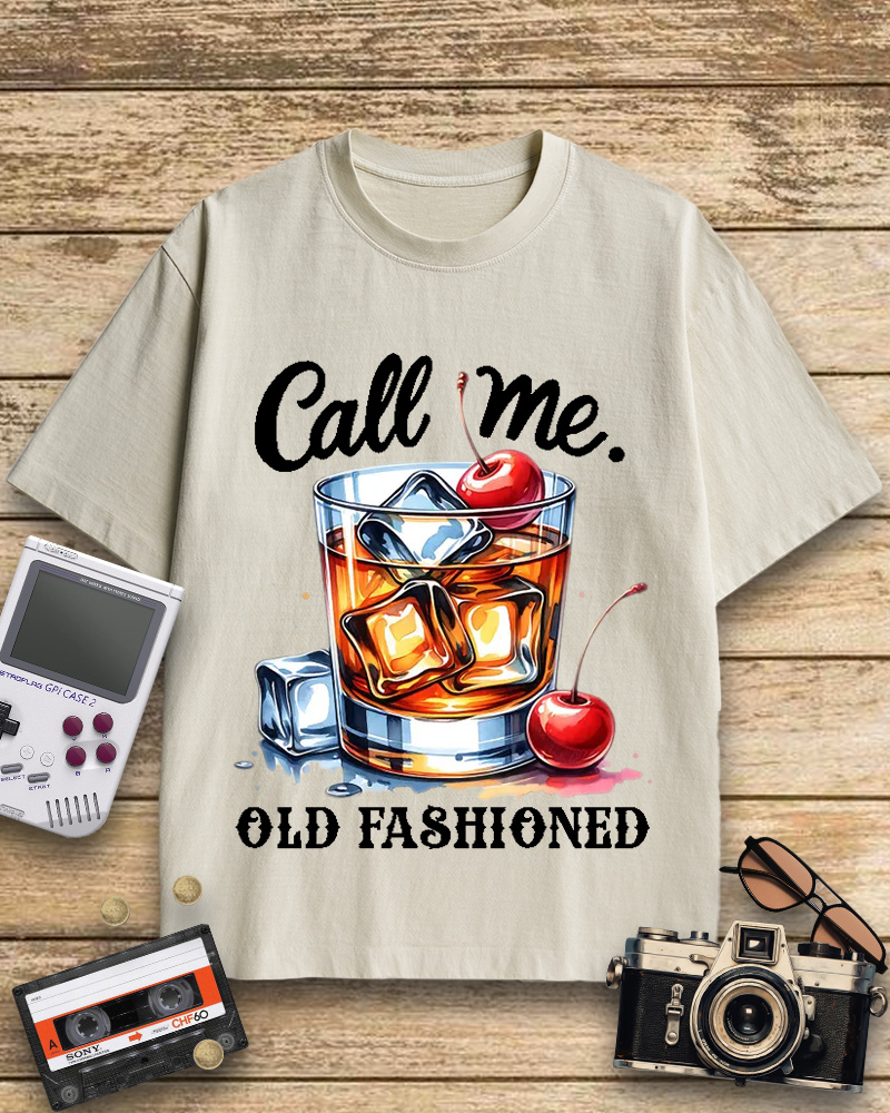 TheRetroTee Call Me Old Fashioned 1960s Cotton T-Shirt