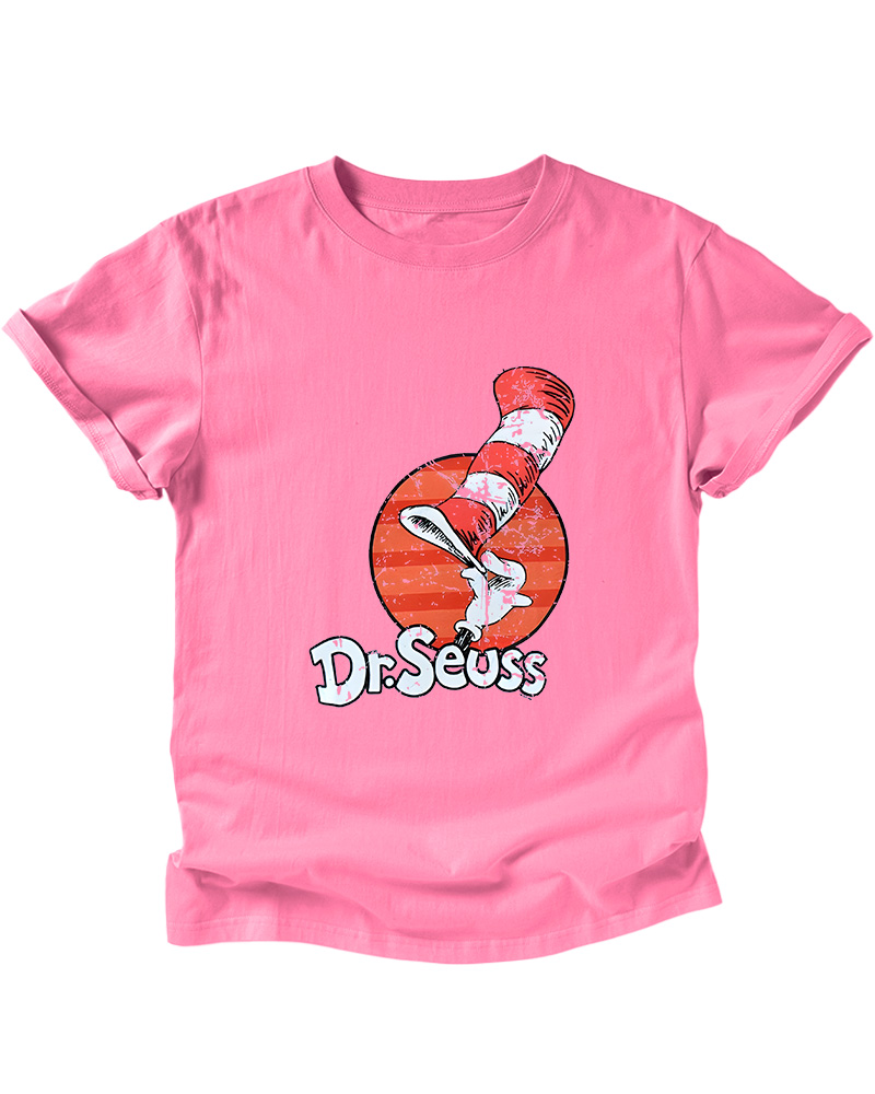 TheRetroTee Dr. Seuss Cat in the Hat 1950s Kids T-Shirt